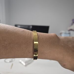 18k Gold Double Plated Love Bracelet